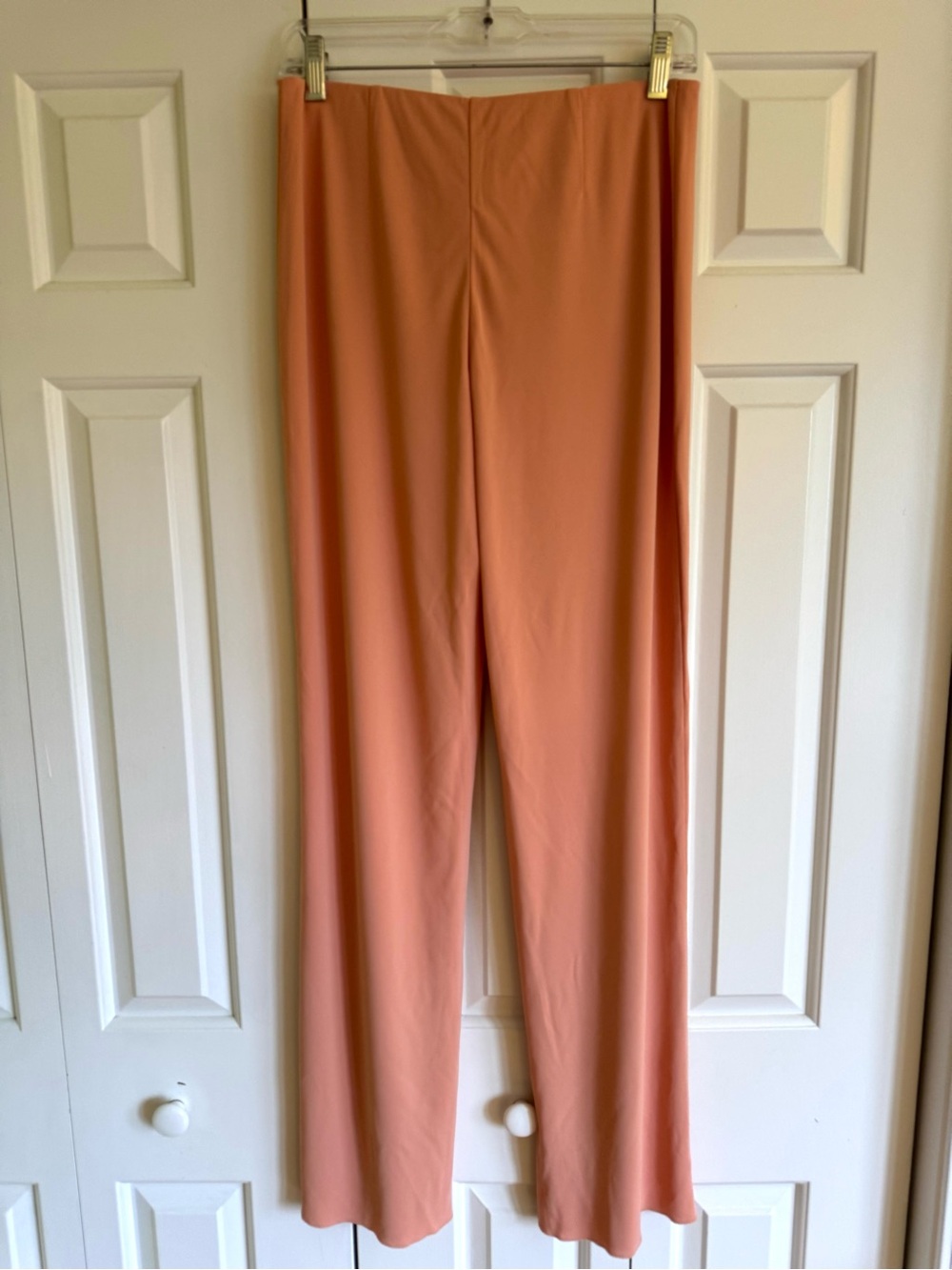 LA PERLA Peach Jersey Wide Leg Pants 6/42 NWOT